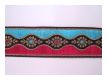 Edle Borte T�rkis Pink Schwarz