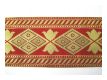 Mittelalter Borte Dunkelrot Gold 95mm