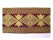 Mittelalter Borte Dunkel Bordeaux Gold 95mm