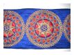 Mittelalter Borte Gestickt Tintenblau Rot Gold