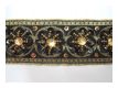 Mittelalter Borte Bestickt Schwarz Gold