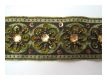 Mittelalter Borte Bestickt Olivgr�n Gold
