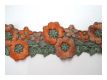 Zarte Borte Gestickt Bl�ten