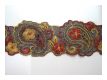 Zarte Borte Gestickt Paisley