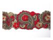Zarte Borte Gestickt Paisley