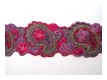 Zarte Borte Gestickt Paisley