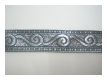 Mittelalter Borte Scroll Grau Silber