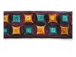 Borte Gestickt Aubergine-Rost- Gr�nt�ne