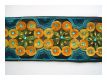 Borte Gestickt T�rkis-Orange-Gr�nt�ne