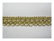 Zarte Brokat Borte Gold