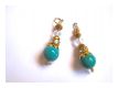 Perlenquasten Klein Gold T�rkis