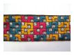 Gestickte Borte Gelb Fuchsia Petrol