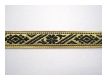 Feine Borte Gold Schwarz