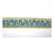 Feine Borte Azur-Blau Gold