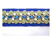 Handbestickte Borte Blau T�rkis Mit Perlen