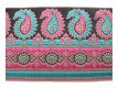 Edle Borte Schwarz T�rkis Pink