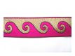 Borte Welle Magenta Altgold