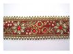 Handbestickte Borte Rot Gold