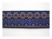 H�bsche Bumenborte Dunkelblau Altgold