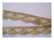 Edle Brokat Spitze Gold
